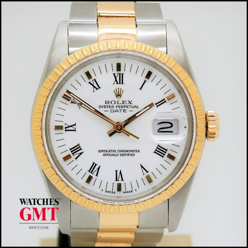 ROLEX PERPETUAL DATE 34 STEEL&GOLD 1987 - WatchesGMT